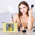 Bolso Pouch de Oshún para Mujer – Doble Cara con Zipper - Imagen 6