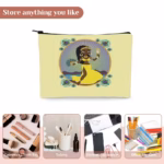 Bolso Pouch de Oshún para Mujer – Doble Cara con Zipper - Imagen 3