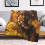 Manta Oshún Goddess 280GSM – Flannel Suave y Ligera para Hogar, Viajes y Regalo - Imagen 5