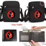 Set de Bolso Cruzado Eleguá Orisha con Cartera – Tela Oxford - Imagen 3