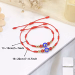 Pulsera Ajustable de Hilo Rojo con Ojo Turco – Buena Suerte Mom & Me - Imagen 4