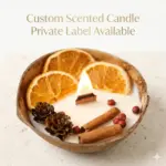 Vela Aromática en Cáscara de Coco – Soy Wax Holiday Candle
