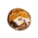 Vela Aromática en Cáscara de Coco – Soy Wax Holiday Candle - Imagen 4
