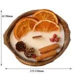 Vela Aromática en Cáscara de Coco – Soy Wax Holiday Candle - Imagen 2