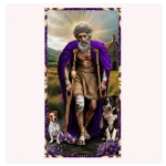 Poster de San Lázaro | Babalú Ayé – Imagen Espiritual para Misa, Altar y Protección