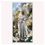 Poster de Obatalá Madre Blanca | Imagen Espiritual de Pureza, Paz y Protección para Misa o Altar