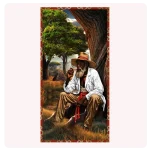 Poster de Osaín | Imagen Espiritual del Monte, Hierbas y Protección para Misa o Altar