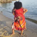 Vestido de Changó / Shangó – Talla Única en Satín - Imagen 2