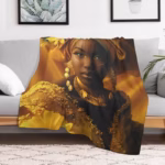Manta Oshún Goddess 280GSM – Flannel Suave y Ligera para Hogar, Viajes y Regalo