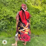 Vestido de Eleguá / Elewá – Talla Única en Satín - Imagen 3