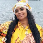 Vestido de Oshún – Talla Única en Satín - Imagen 2