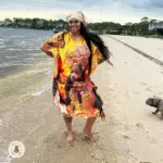 Vestido de Oshún – Talla Única en Satín - Imagen 4