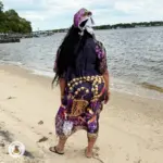 Vestido de San Lázaro / Babalú Ayé – Talla Única en Satín - Imagen 2