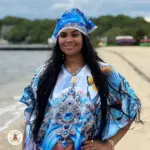 Vestido de Yemayá – Talla Única en Satín