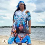 Vestido de Yemayá – Talla Única en Satín - Imagen 5