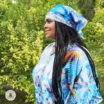Vestido de Yemayá – Talla Única en Satín - Imagen 6