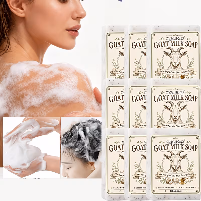 98279a64-4f63-4fba-8393-9a796360e898 Set de 9 Jabones de Leche de Cabra con Manteca de Karité y Miel – Handmade Soap - Imagen 1