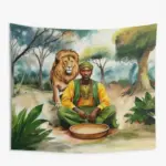 Tapiz Orunmila / Orula – Decoración de Altar Yoruba Afro-Caribeña