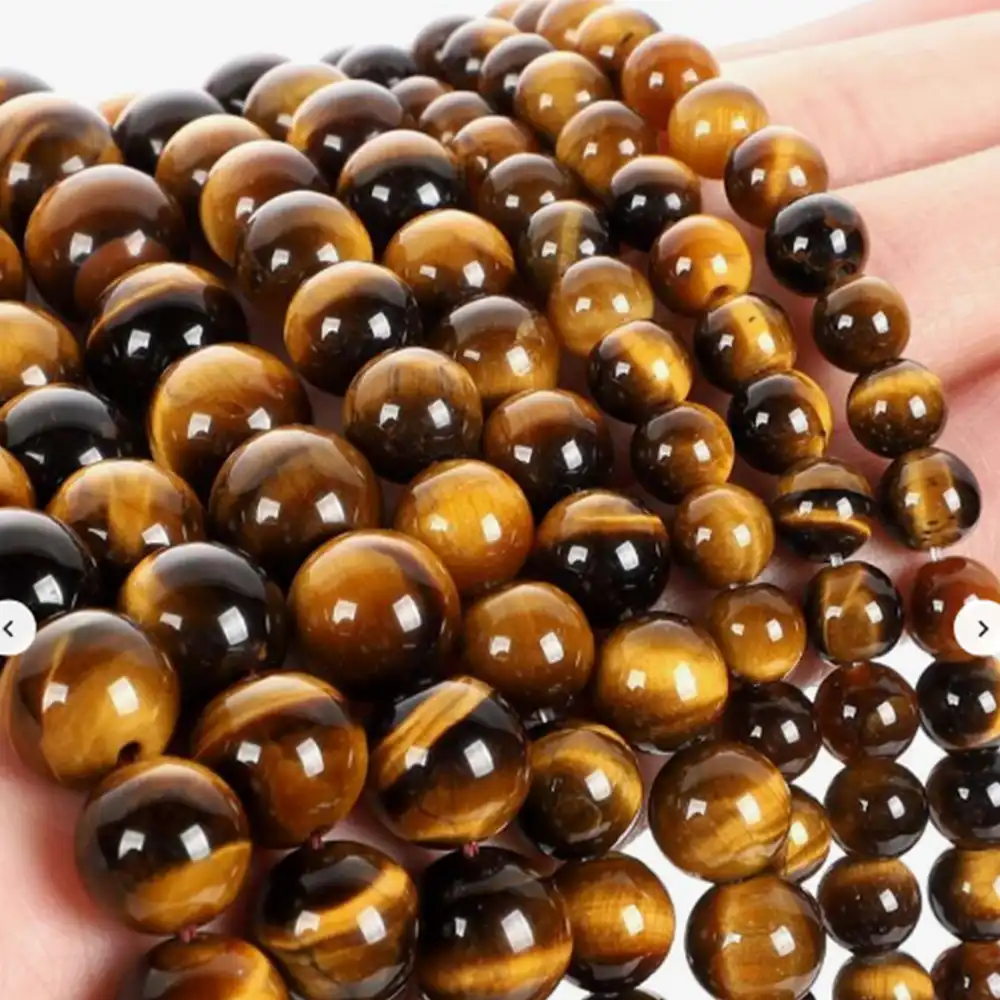 botanica_marisol_173 Tira de Cuentas de Piedra Natural Ojo de Tigre 4–14mm – Beads para Pulseras, Collares y Joyería DIY - Imagen 1