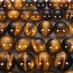 Tira de Cuentas de Piedra Natural Ojo de Tigre 4–14mm – Beads para Pulseras, Collares y Joyería DIY - Imagen 2