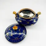 Sopera Pequeña de Orula / Ibeyis Azul con Dorado - Imagen 2
