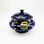 Sopera Pequeña de Orula / Ibeyis Azul con Dorado