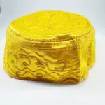 Gorro de Oshún Amarillo con Bordado Dorado