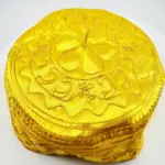 Gorro de Oshún Amarillo con Bordado Dorado - Imagen 3